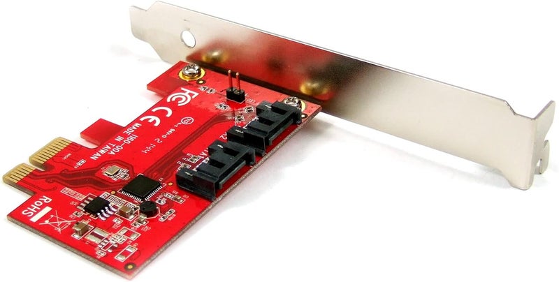 Ableconn PEX-SA160 PCIe x1 SATA III 6Gbps AHCI 2-Port Low Profile Adapter Card (ASMedia ASM1061 Controller) - PCIe to SATA Converter - SATA Non-Raid PCIe Card - Image 5